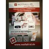 Notfall-ID SOS ID Notfallkarte mit NFC Chip aus PVC mit