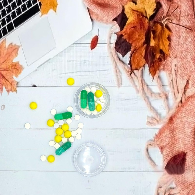 HaiSea Weekly Travel Pill Planner-Monthly Pill Organizer, Daily Month Pill