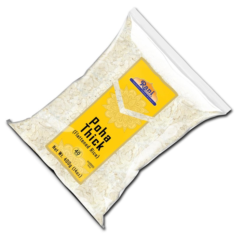 Rani Poha (Powa) Thick Medium-Cut (Flattened Rice) 14oz (400g) ~