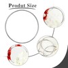 10 Pcs 8 Inch Metal Rings for Craft Silver Hoops