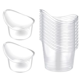 Alrhso 20Pcs Eye Wash Cup Eye Care Tool Rinse and Flush Kit Disposable Portable Plastic Measuring Cup for Quick Effective Soothing Tired Eyes for Travel Cleaning, 5ml