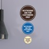 Signs ByLITA Circle Restrooms Are For Customers Only Sign (Walnut)