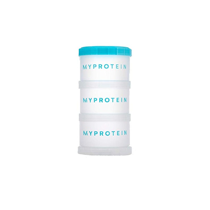 1 x My Protein Power Tower Supplement Container (Clear Blue)