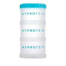 1 x My Protein Power Tower Supplement Container (Clear Blue)