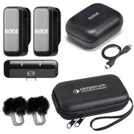 Rode Wireless Micro Wireless Microphone System USB-C with Keepdrum Soft Case Bag