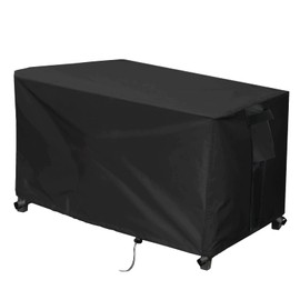 YUZ Fire Pit Cover for Rectangular Fire Pit 44 inch Heavy Duty Outdoor Waterproof Dustproof Anti Full Coverage Patio Fire Pit Cover with 42-44 Inch Fire Pit, 44W x 32D x 23H Inch
