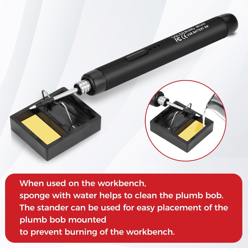 Cordless Soldering Iron Kit, USB Soldering Iron with 3 Temperature
