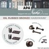 Ilyapa Ball Catch Door Hardware for Closet, Oil Rubbed Bronze