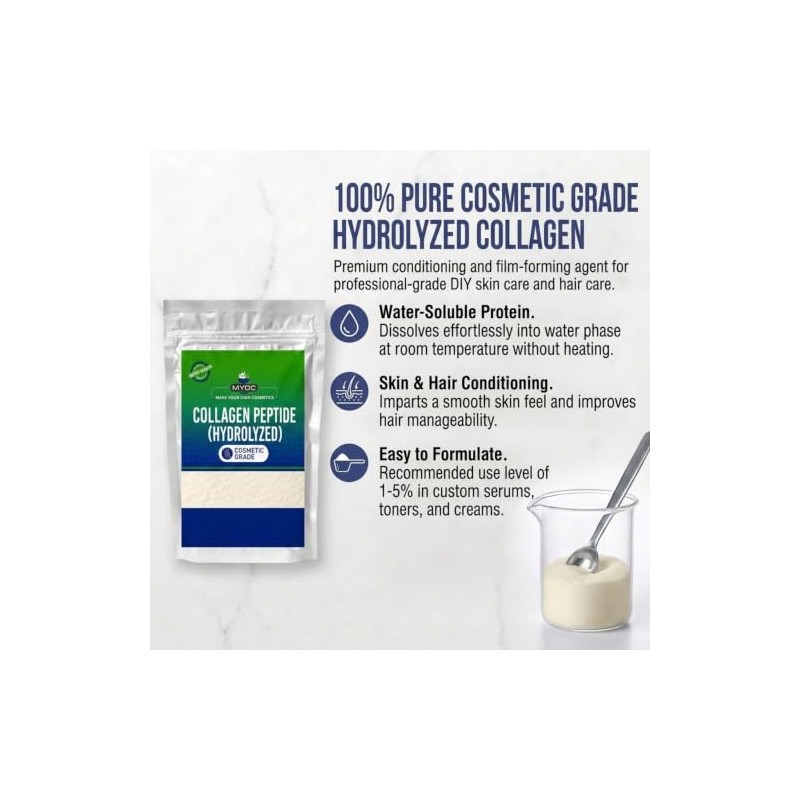 Hydrolyzed Collagen (1.76 oz / 50g) Cosmetic Grade Protein