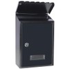 Wall Mounted Mailboxes with Key Lock, Outdoor Key Locking Mail