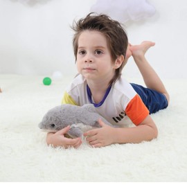 Apricot Lamb – Kuscheltier Delphin 30 cm – Plüsch Spielzeug Plüschtier für Kinder und Baby – Flauschiger Stofftier zum Spielen, Geschenk & Kuscheln – Gemütliches Schmusetier – Delphin