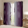 Homewish Gradient Purple and Greyish White Blackout Curtains Ombre 2