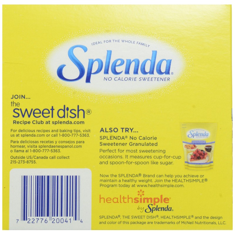 Splenda, No Calorie Sweetener Packets, 14.1 oz (400 ct)