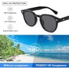 FEISEDY Women's Men's Sunglasses, Wellington Shape, Square, Retro, UV400, UV