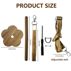 Wrist Yarn Holder, Crochet Yarn Holder Yarn Ball Holder, Portable Yarn Holder with Wrist Strap, Wooden Yarn Organizer Yarn Holder Hanger for Crocheting, Yarn Dispenser Sewing DIY Knitting Supplies