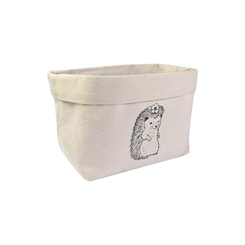 Large 'Flower Hedgehog' Canvas Organiser/Storage Bag (OR00014982)