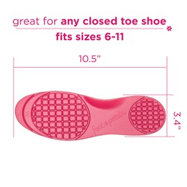 FOOT PETALS Full Gel Cushionology Insole with Technogel Cushion Towers - One Size Cut to Fit