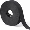 Black 1/2in x 16.4ft Hook and Loop Roll | Double-Sided