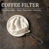 4Pcs Coffee Filter,Flannel Cloth Coffee Filter Strainers with Steel Handle,Reusable