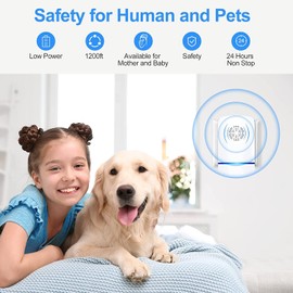 Ultrasonic Pest Repeller Indoor 6 Pcs, Electronic Pest Mouse Repellent Ultrasonic Plug in for Mosquito, Mice, Ant, Roach, Fleas, Spider, Bug for Home Hotel Garage Office