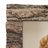 IKEREE 8x10 Rustic Wood Picture Frame with Real Bark，Solid Wood