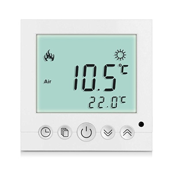 SM-PC SM-PC?, Digital Thermostat Raumthermostat Fu?bodenheizung Wandheizung LED wei? #a31