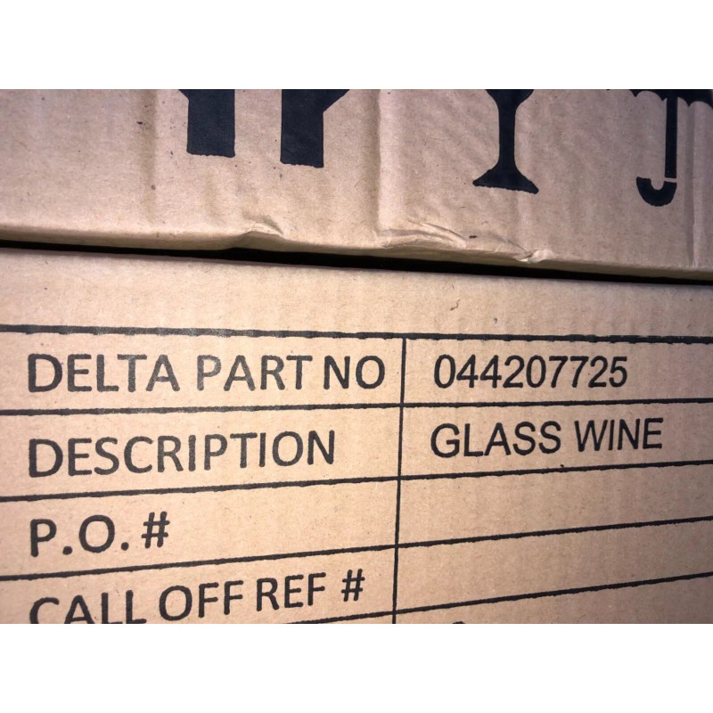 QTY 4 NEW ALESSI FOR DELTA AIRLINES 044207725 Wine SHORT
