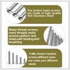 Zmbroll 660Pcs M2 Button Head Hex Socket Screws 304 Stainless