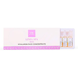 VIA NATURAL - Hyaluronic Serum Concentrate Linea Spa Rose - 10 x 5 ml Ampoules | 6x Anti-Ageing Active Ingredient Complex | High-Quality Face Serum with Instant Effect