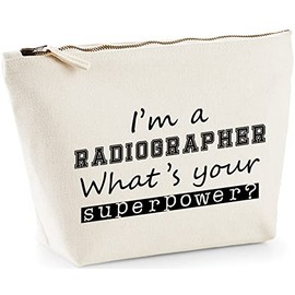 Hippowarehouse I'm A Radiographer What's Your Superpower? printed make up cosmetic wash bag 18x19x9cm