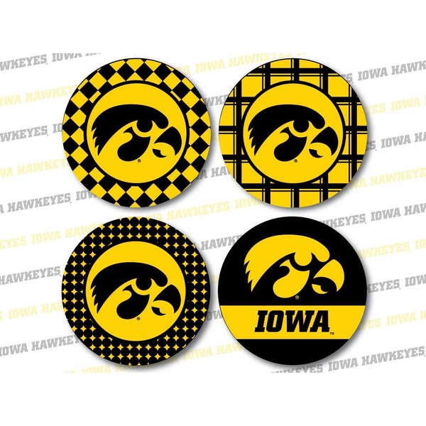 VictoryStore Coasters - University of Iowa Neoprene Hawkeye Fan Coaster