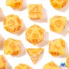 Cheese D&D Dice Set (Light-Yellow & Orange Nacho Color) with