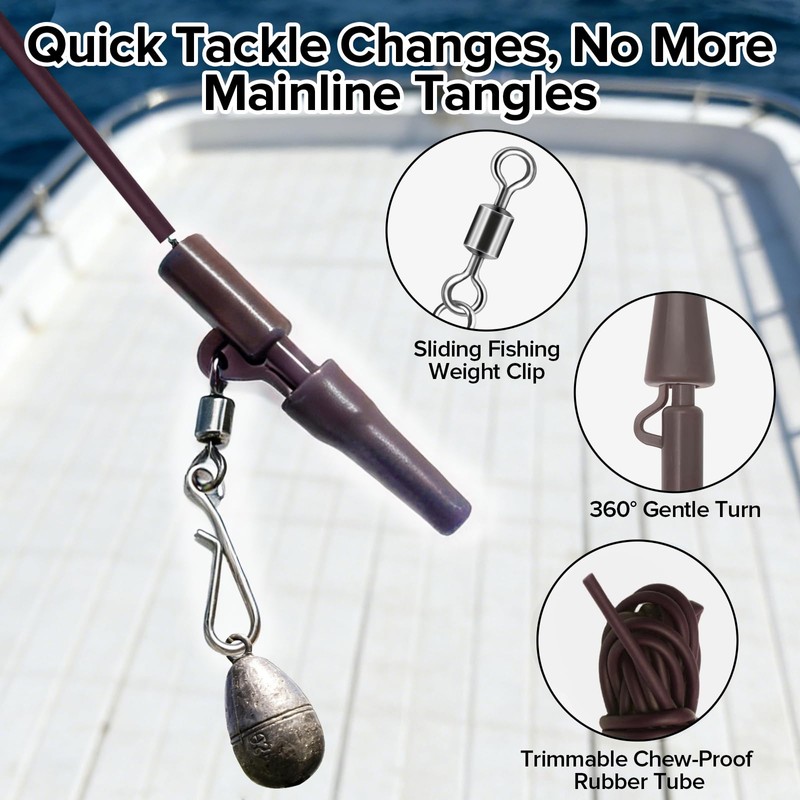 DONQL 47 Pcs Lead Clips Carp Fishing Accessories with Clips
