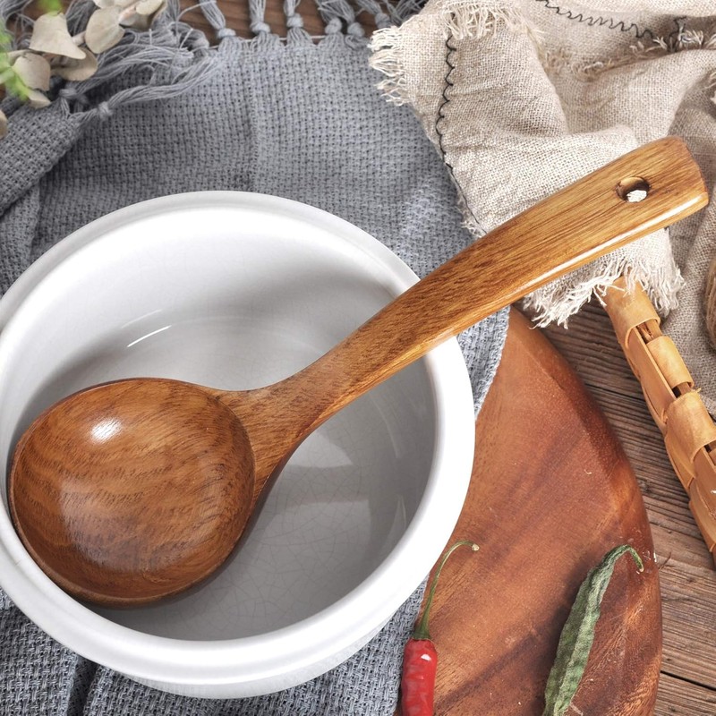 Wooden Ladle. Long Handle Ladle Utensils for Soup.Handmade for Kitchen