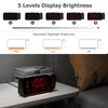 Projection Alarm Clock, Digital Clock with 320°Rotatable Projector on Bedroom
