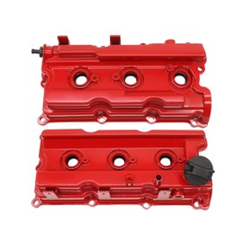 Assembroverse Aluminum Valve Cover Compatible with Pathfinder Frontier NV1500/NV2500/NV3500 4.0L V6 2005-2019 13264EA210 13264EA200 (Red)