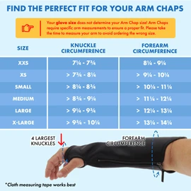 Arm Chaps Extended Elbow Leather Arm Guard - Arm Sleeve Protectors for Thin Skin and Bruising, Scratches & Cuts - Protective Arm Sleeve for Any Age- Left & Right Form-Fitting - Black(1Pair/Large).