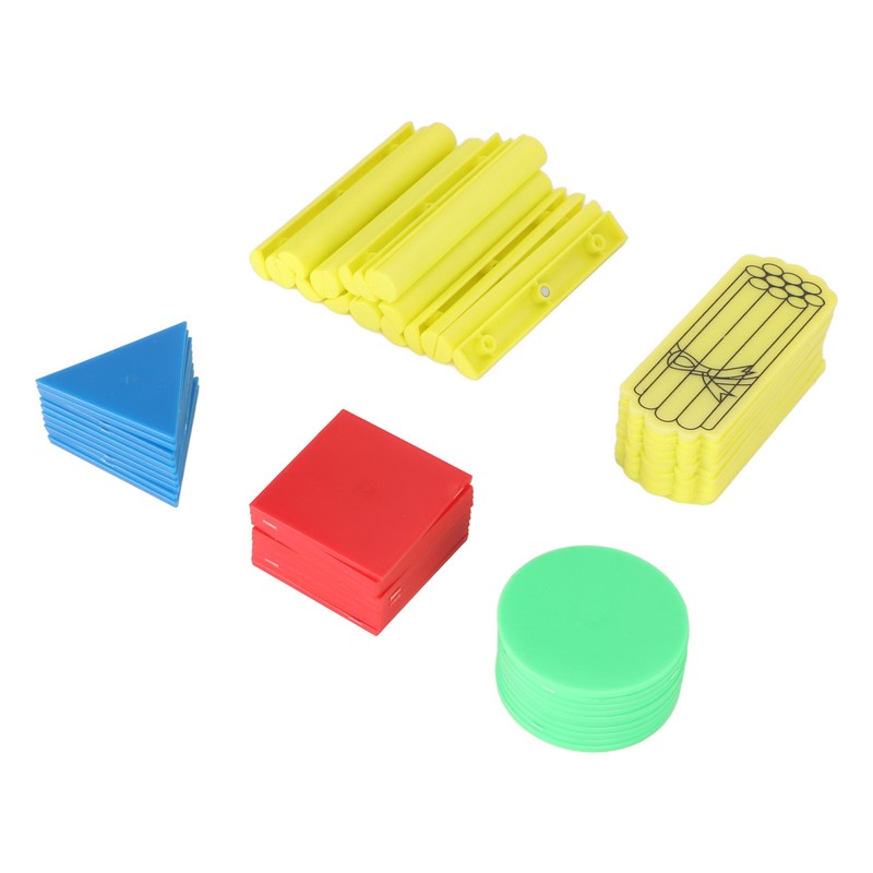 50PCS Magnetic Geometry Shapes Set Multifunctional Puzzle Educational Math Teaching
