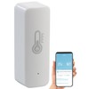 Luminea Home Control ZigBee Thermometer: ZigBee-Temperatur- & Luftfeuchtigkeits-Sensor mit App,