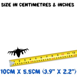 Military Jet Fighter Aircraft Vinyl Sticker Light Switch Sticker - Car Bumper Sticker - Aircraft Sticker - Military Sticker (Small, Black)