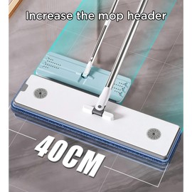 15.77" mop and Bucket Set. A 'Large' Panel mop Used for Floor Cleaning. A Floor Cleaning Tool That can be Used Both Dry and Wet. Cleaning Supplies for The Living Room, Kitchen, and Bathroom.