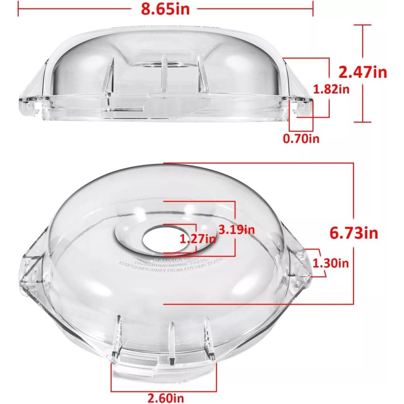 For Robot Coupe 106458S Cutter Bowl Lid for Robot Coupe