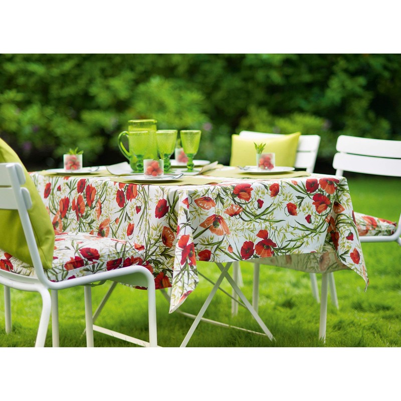Sander Square tablecloth ziegel size 85x85 cm