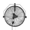 "60W Wall-Mounted Fan with IP44 Protection 3 Speeds Long Airflow