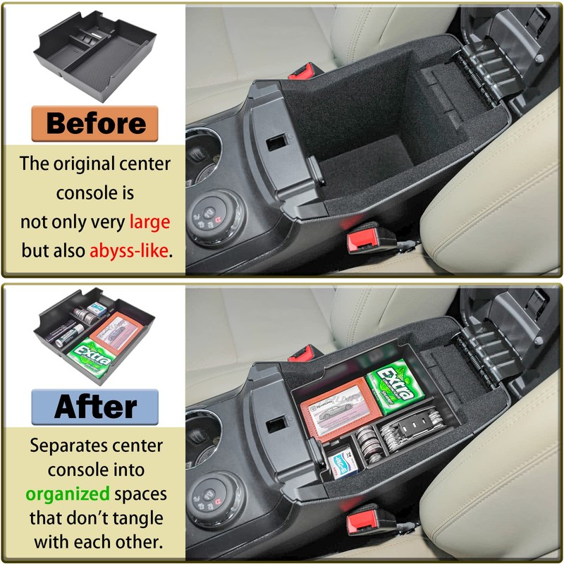 RUNROAD Center Console Insert Organizer Compatible with Ford Explorer 2012-2019