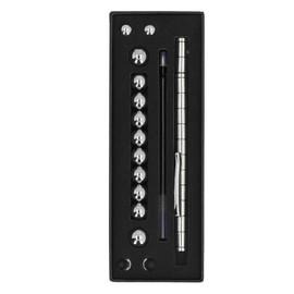 Fidget Pen Stress Relief Magnetic Pen Toy Fun Playing Easy Writing Pen for Kids Children Silver