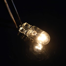 X AUTOHAUX 10pcs DC 12V T10 W5W LED Dashboard Lamp Light Yellow for Car Internal