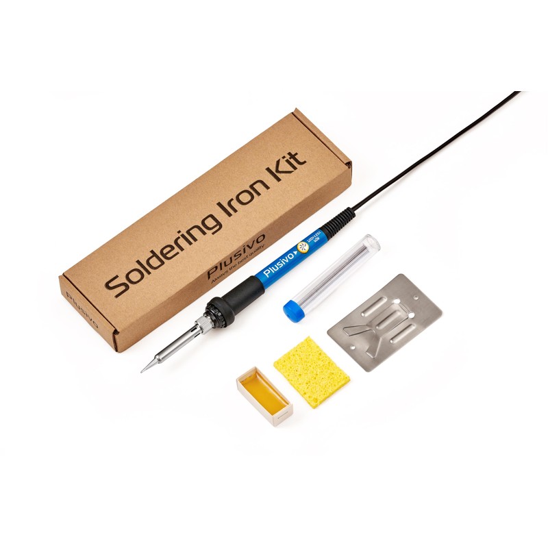 Soldering Iron Kit, 60W Soldering Iron Adjustable Temperature 5-in-1, Solder