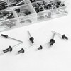 Pack of 220 Blind Rivets Set, Aluminium Blind Rivets with