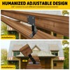 Roof Riser Brackets kit for Pation Pergola,Adjustable Angle Woodwork Post